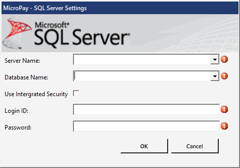 MicroPay SQL Settings